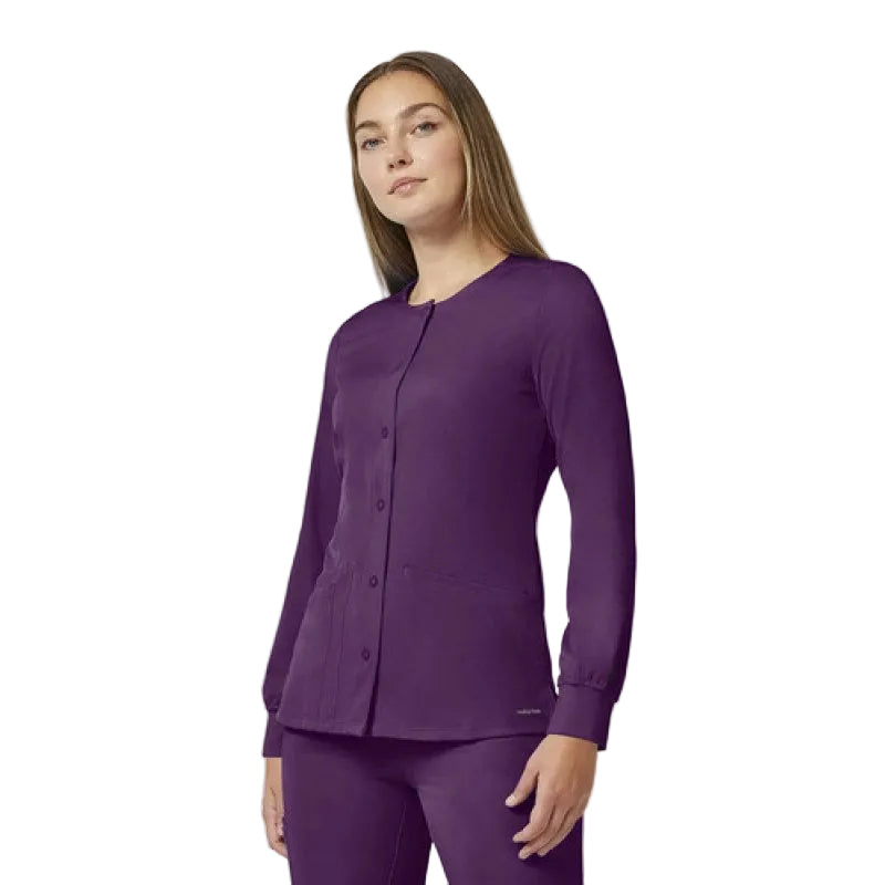 Healing Hands 5500 Chamarra Médica Clínica Quirúrgica Mujer #mlpos_55 | Color: EGGPL - Eggplant #color_eggpl_-_eggplant #sku_5500eggpll #sku_5500eggplm #sku_5500eggpls #sku_5500eggplxl #sku_5500eggplxs