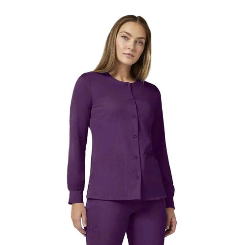 Healing Hands 5500 Chamarra Médica Clínica Quirúrgica Mujer #mlpos_56 | Color: EGGPL - Eggplant #color_eggpl_-_eggplant #sku_5500eggpll #sku_5500eggplm #sku_5500eggpls #sku_5500eggplxl #sku_5500eggplxs