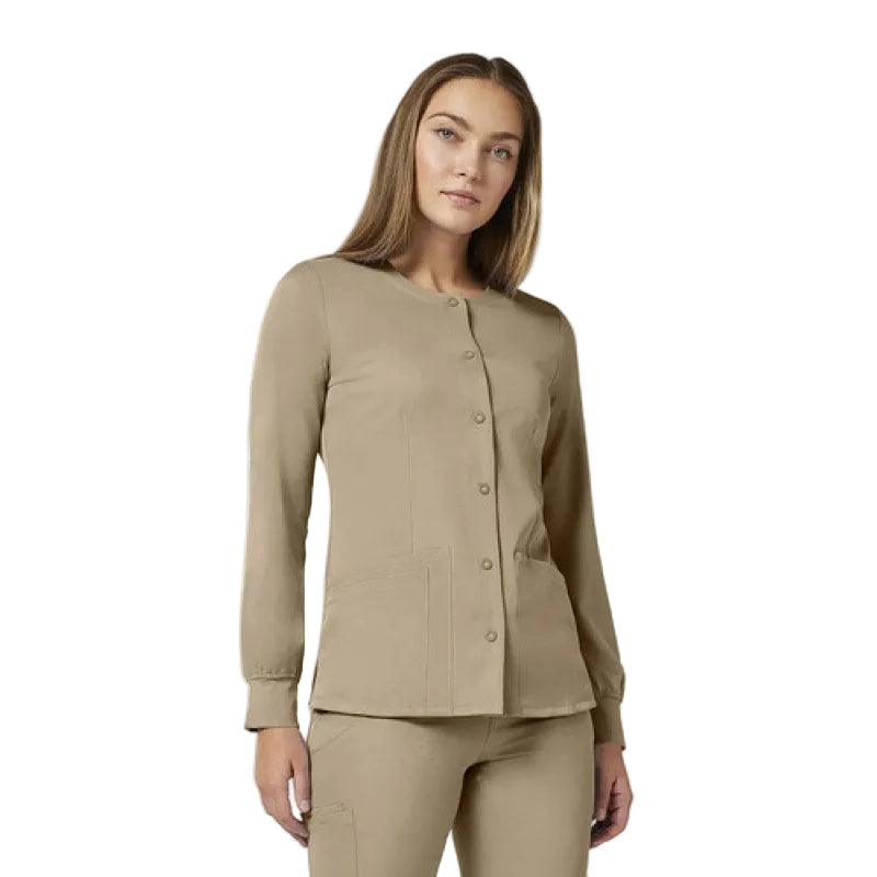Healing Hands 5500 Chamarra Médica Clínica Quirúrgica Mujer #mlpos_60 | Color: KHAKI - Khaki #color_khaki_-_khaki #sku_55000khakil #sku_55000khakim #sku_55000khakis