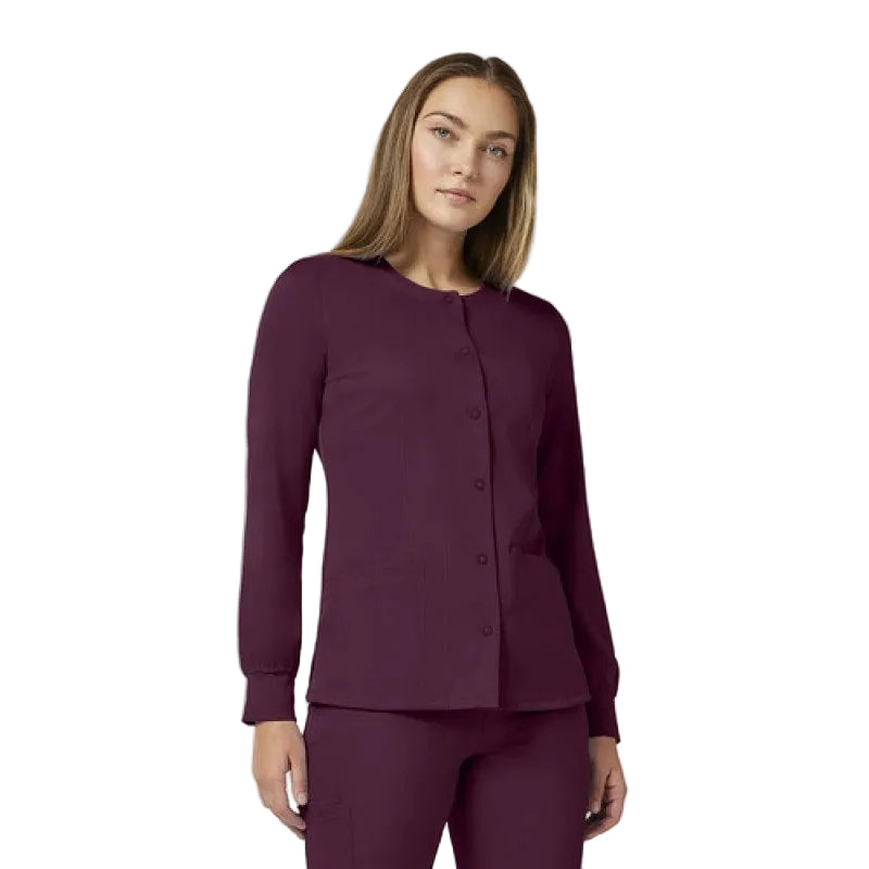 Healing Hands 5500 Chamarra Médica Clínica Quirúrgica Mujer #mlpos_66 | Color: WINE - Vino #color_wine_-_vino #sku_5500winel #sku_5500winem #sku_5500wines #sku_5500winexl #sku_5500winexs