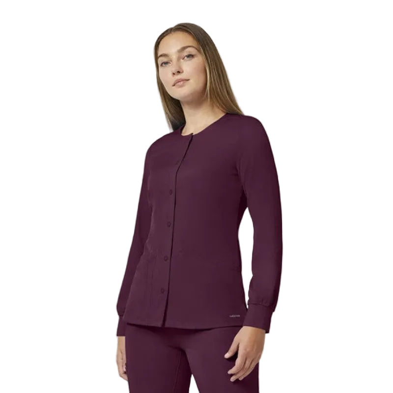 Healing Hands 5500 Chamarra Médica Clínica Quirúrgica Mujer #mlpos_68 | Color: WINE - Vino #color_wine_-_vino #sku_5500winel #sku_5500winem #sku_5500wines #sku_5500winexl #sku_5500winexs