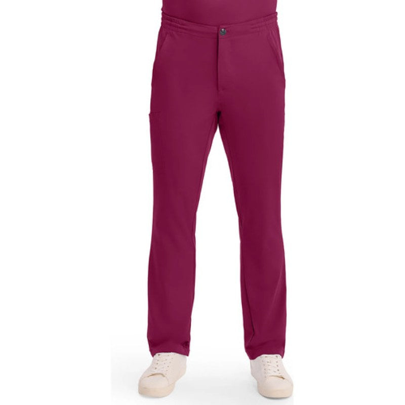 Healing Hands Works 9590 Pantalón Quirúrgico Stretch Hombre #mlpos_50 | Color: WINE - Vino #color_wine_-_vino #sku_9590winel #sku_9590winem #sku_9590wines #sku_9590winexl #sku_9590winexs