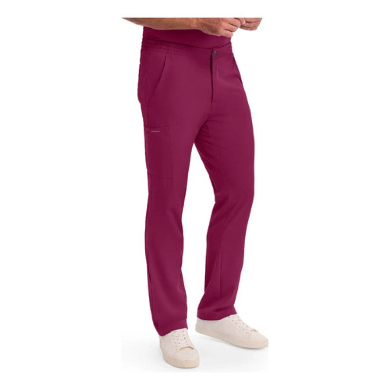 Healing Hands Works 9590 Pantalón Quirúrgico Stretch Hombre #mlpos_51 | Color: WINE - Vino #color_wine_-_vino #sku_9590winel #sku_9590winem #sku_9590wines #sku_9590winexl #sku_9590winexs