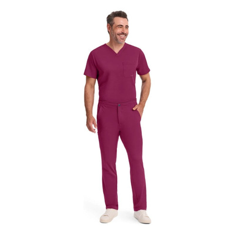 Healing Hands Works 9590 Pantalón Quirúrgico Stretch Hombre #mlpos_54 | Color: WINE - Vino #color_wine_-_vino #sku_9590winel #sku_9590winem #sku_9590wines #sku_9590winexl #sku_9590winexs