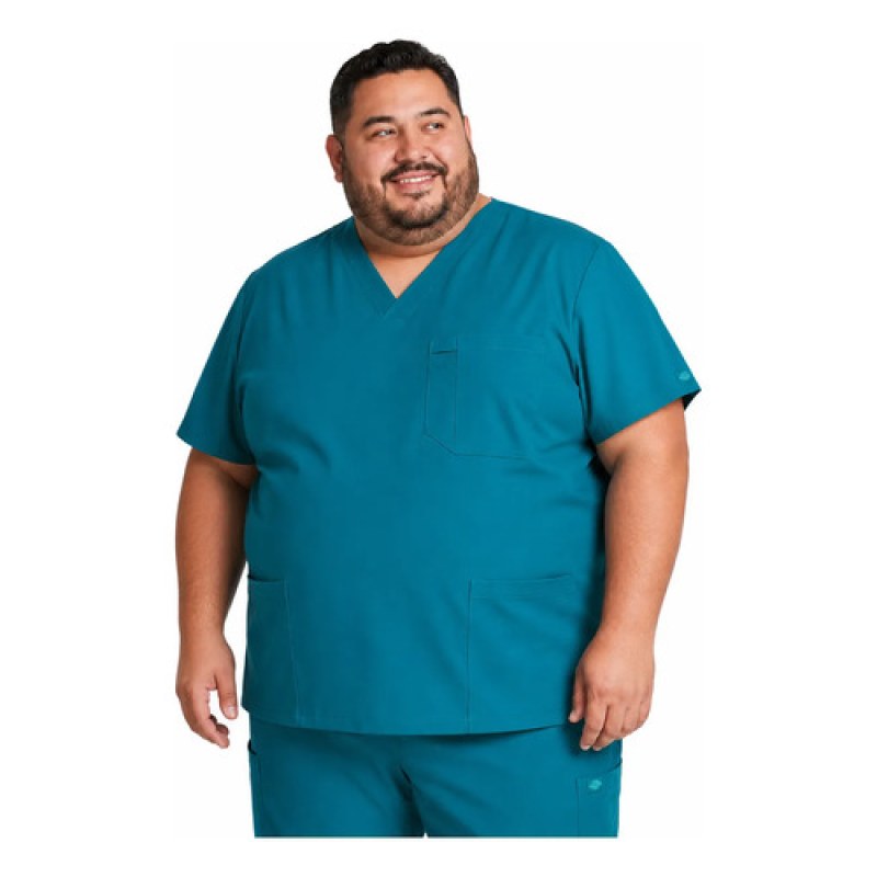 Dickies Dk635 Filipina Quirúrgica Essentials Hombre Extra #mlpos_22 | Color: CAPS - Verde Caribe #color_caps_-_verde_caribe #sku_dk635caps2xl #sku_dk635caps3xl #sku_dk635caps4xl #sku_dk635caps5xl