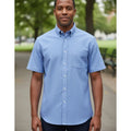Red Kap Sr60 Camisa Manga Corta Oxford Casual Trabajo Extras #mlpos_1 | Color: Azul cielo #color_azul_cielo #sku_sr60lbss205 #sku_sr60lbss215