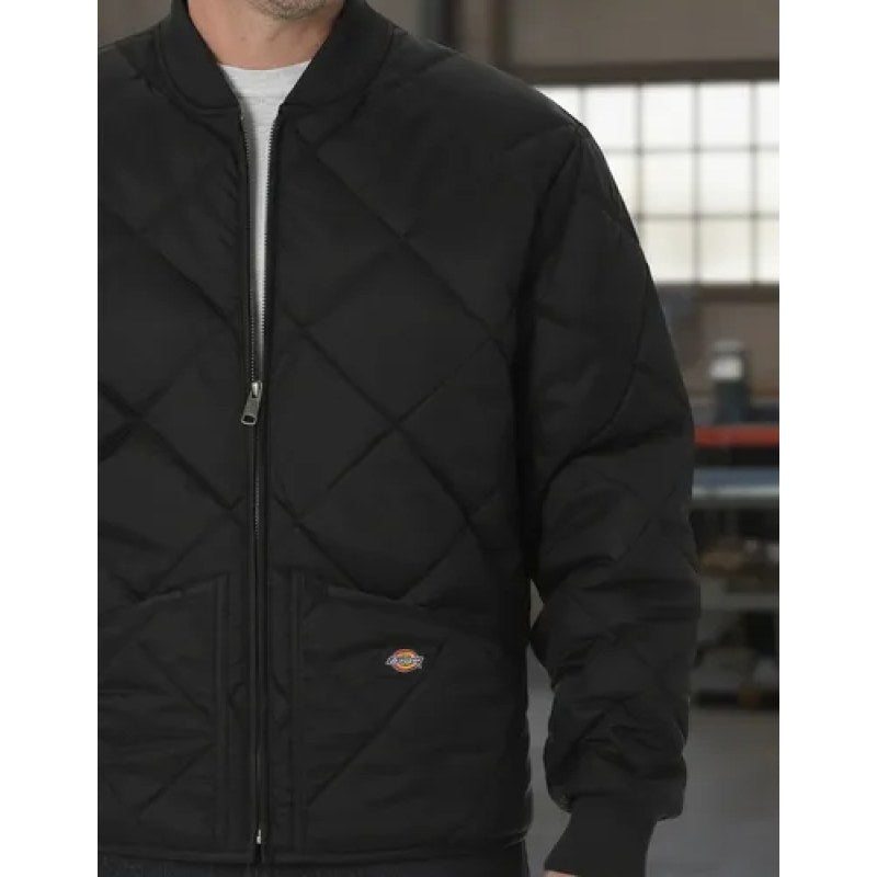 Chamarra Dickies 6124 Chaqueta Acolchonada Con Diseño De Día #mlpos_10 | Color: BK - Negra #color_bk_-_negra #sku_6124bkrg2xl #sku_6124bkrgl #sku_6124bkrgm #sku_6124bkrgs #sku_6124bkrgxl
