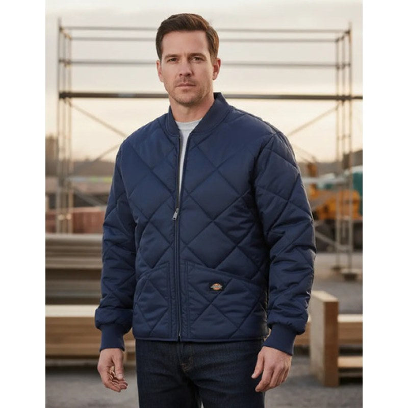 Chamarra Dickies 6124 Chaqueta Acolchonada Con Diseño De Día #mlpos_2 | Color: DN - Azul marino #color_dn_-_azul_marino #sku_6124dnrg12xl #sku_6124dnrgl #sku_6124dnrgm #sku_6124dnrgs #sku_6124dnrgxl