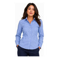 Blusa Bibo Oxford Manga Larga Casual Oficina Uniforme #mlpos_1 #mlitem_MLM3057935667 | Color: Azul cielo | Talla: M #color_azul_cielo #sku_t2052aciech #sku_t2052aciem