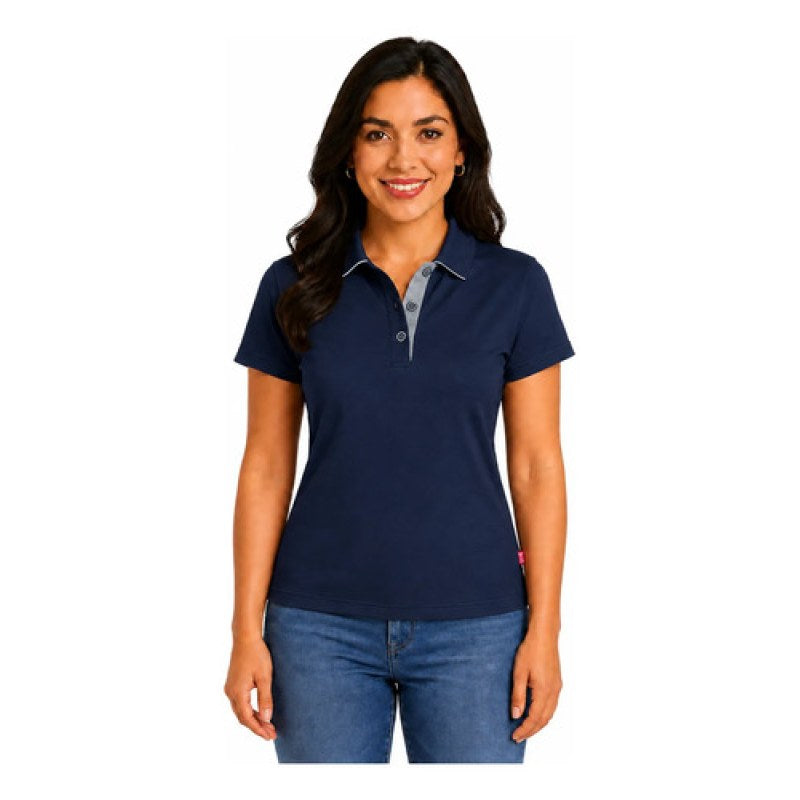 Playera Bibo Tipo Polo Dry Mujer Durable Resistente Uniforme #mlpos_1 #mlitem_MLM5602853930 | Color: Azul marino | Talla: G #color_azul_marino #sku_t2671amarch #sku_t2671amarech #sku_t2671amareg #sku_t2671amarg
