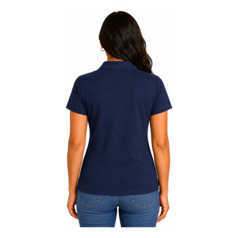 Playera Bibo Tipo Polo Dry Mujer Durable Resistente Uniforme #mlpos_2 #mlitem_MLM5602853930 | Color: Azul marino | Talla: G #color_azul_marino #sku_t2671amarch #sku_t2671amarech #sku_t2671amareg #sku_t2671amarg