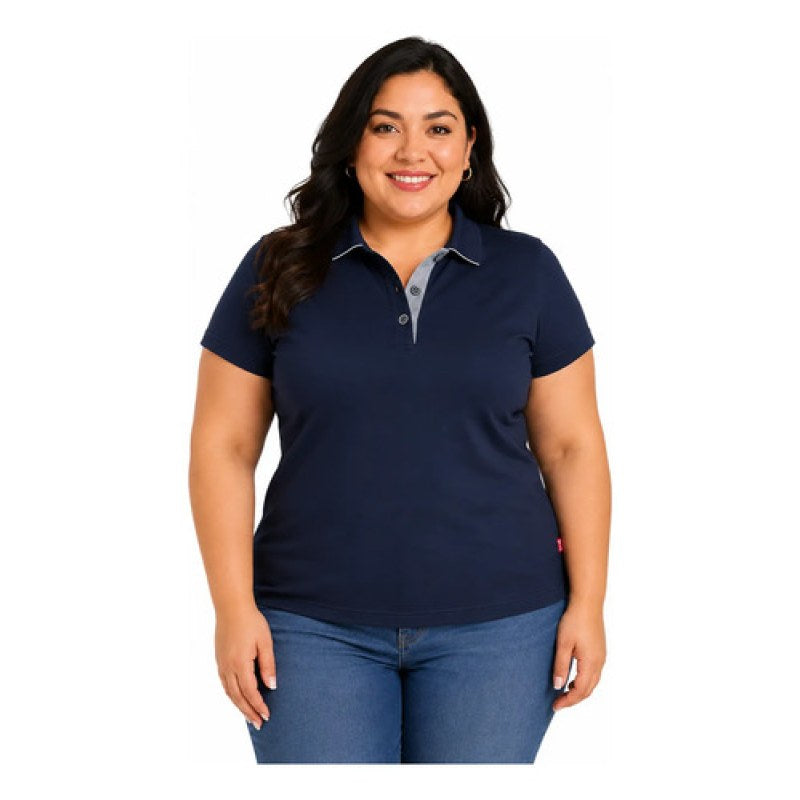 Playera Bibo Tipo Polo Dry Mujer Durable Resistente Extras #mlpos_1 #mlitem_MLM5602894060 | Color: Azul marino | Talla: 3XL #color_azul_marino #sku_t2671amar44 #sku_t2671amar46