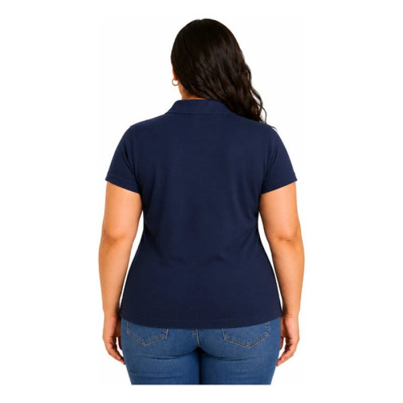 Playera Bibo Tipo Polo Dry Mujer Durable Resistente Extras #mlpos_2 #mlitem_MLM5602894060 | Color: Azul marino | Talla: 3XL #color_azul_marino #sku_t2671amar44 #sku_t2671amar46