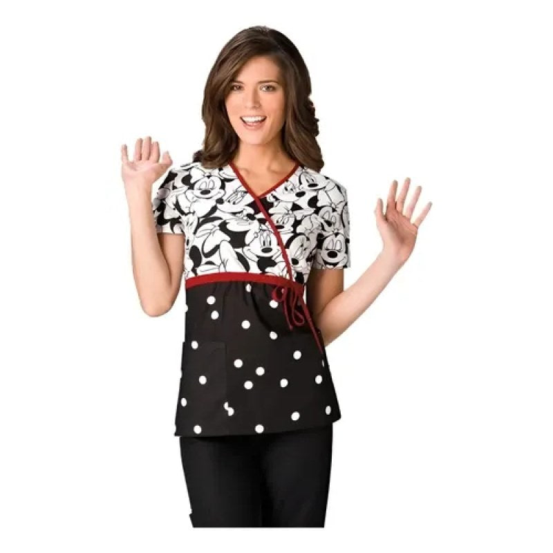 Disney 6625c Filipina Mimi Minnie Mujer Quirúrgica Médica #mlpos_1 | Color: Roja #color_roja #sku_6625cmkbml #sku_6625cmkbmm #sku_6625cmkbms #sku_6625cmkbmxl #sku_6625cmkbmxs