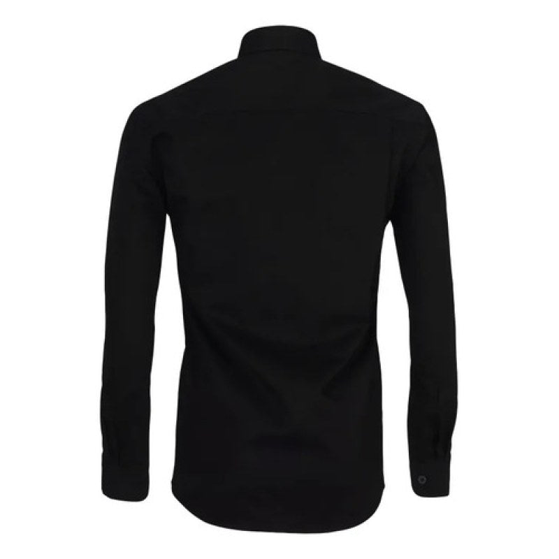 Camisa Big Bang Super Pop Gabardina Casual Vestir Uniforme #mlpos_5 #mlitem_MLM3071749369 | Color: Negra | Talla: L #color_negra #sku_bgsplngl #sku_bgsplngm #sku_bgsplngs #sku_bgsplngxl