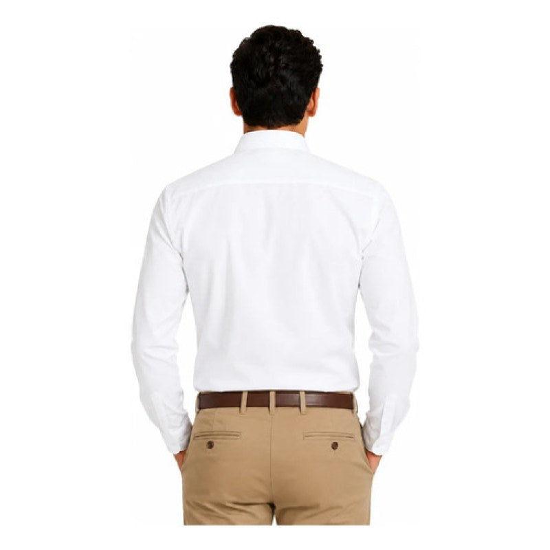 Camisa Big Bang Super Pop Gabardina Casual Vestir Uniforme #mlpos_7 #mlitem_MLM3071749371 | Color: Blanca | Talla: XL #color_blanca #sku_bgsplbll #sku_bgsplblm #sku_bgsplbls #sku_bgsplblxl