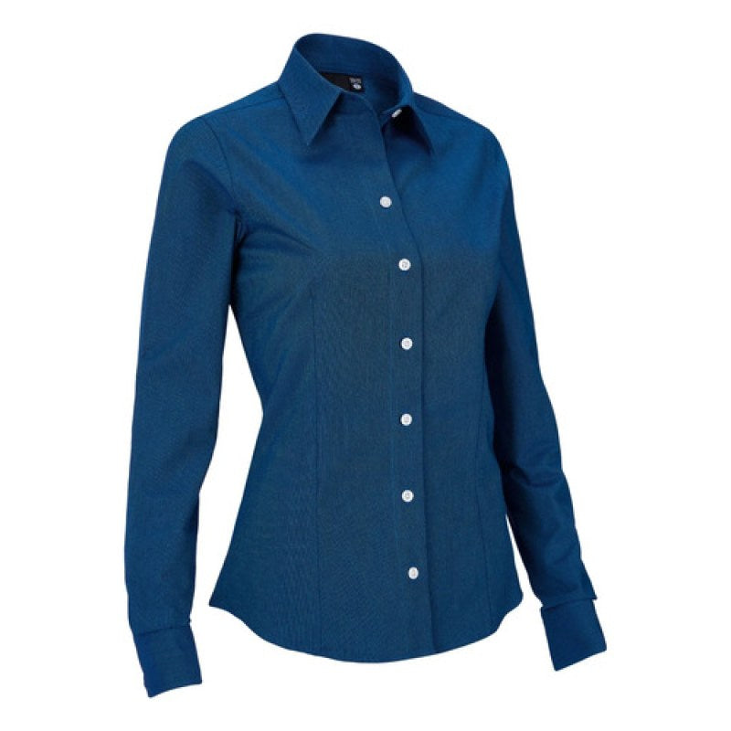 Blusa Bigbang Moon Manga Larga Vestir Casual Uniforme #mlpos_6 #mlitem_MLM3097593483 | Color: Azul Francia | Talla: M #color_azul_francia #sku_bgbmnlafl #sku_bgbmnlafm #sku_bgbmnlafs #sku_bgbmnlafxs