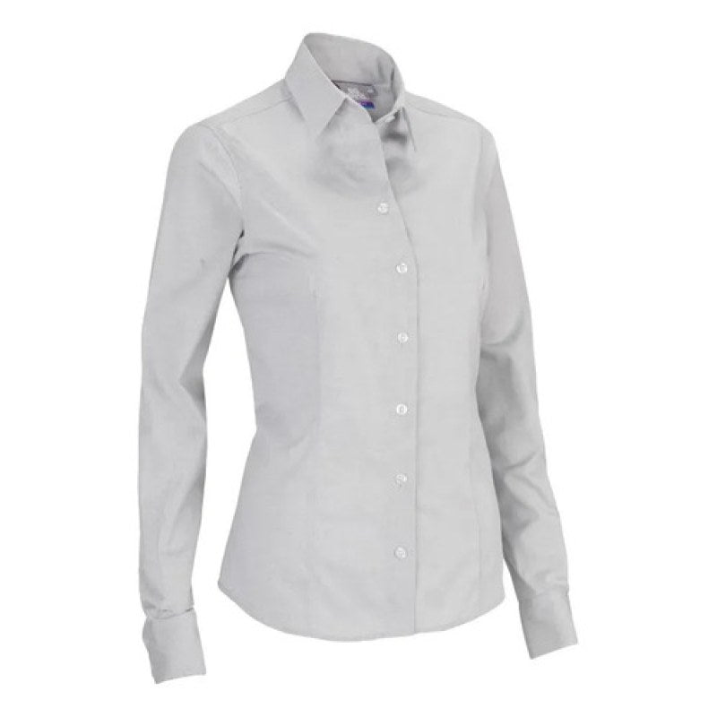 Blusa Bigbang Heli Manga Larga Vestir Casual Uniforme #mlpos_13 #mlitem_MLM5667621970 | Color: Ceniza | Talla: S #color_ceniza #sku_bghlblcns