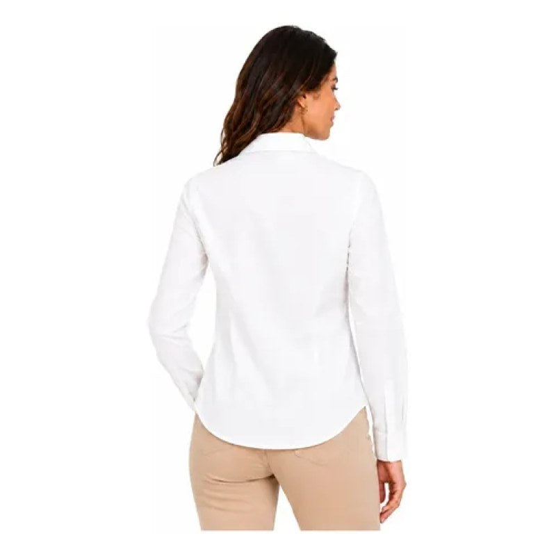 Blusa Bigbang Heli Manga Larga Vestir Casual Uniforme #mlpos_18 #mlitem_MLM5667633908 | Color: Blanca | Talla: XL #color_blanca #sku_bghlblblxl