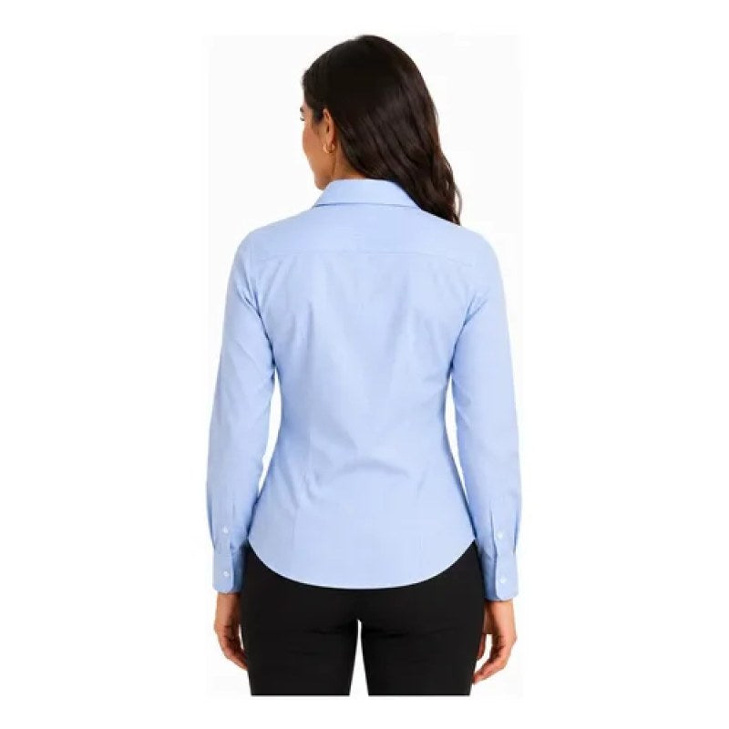 Blusa Bigbang Element Manga Larga Vestir Casual Uniforme #mlpos_2 #mlitem_MLM5675933400 | Color: Azul con blanco | Talla: S #color_azul_con_blanco #sku_bgelblabl #sku_bgelblabm #sku_bgelblabs