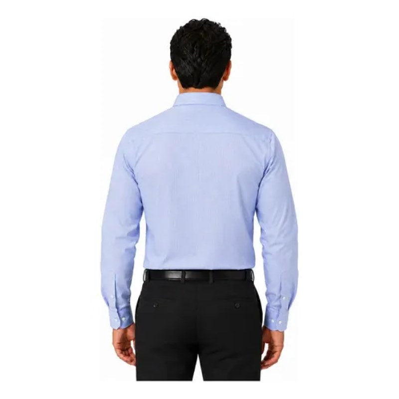 Camisa Bigbang Element Larga Casual Vestir Uniforme #mlpos_2 #mlitem_MLM5683216708 | Color: Azul con blanco | Talla: L #color_azul_con_blanco #sku_bgelclabl #sku_bgelclabm