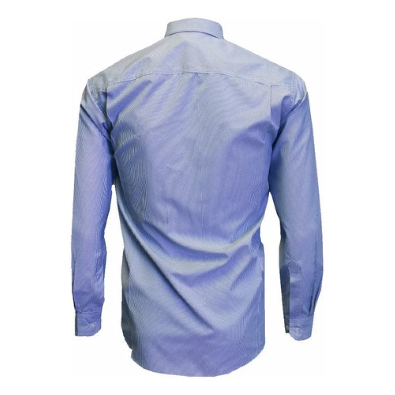 Camisa Bigbang Element Larga Casual Vestir Uniforme #mlpos_5 #mlitem_MLM5683216708 | Color: Azul con blanco | Talla: L #color_azul_con_blanco #sku_bgelclabl #sku_bgelclabm