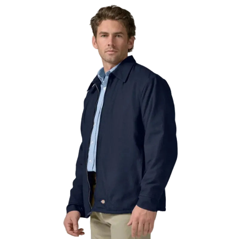 Chamarra Dickies Wj40 Canvas Forro Polar Durable Resistente Nv - Azul Marino M - Medium #mlpos_2 #sku_wj40nvrgm