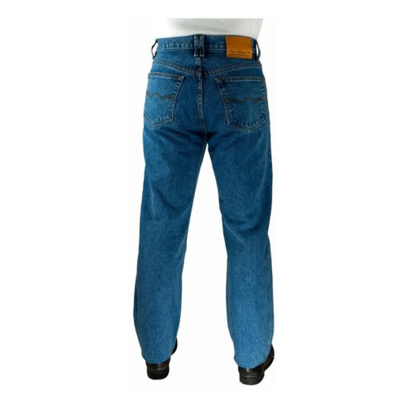 Pantalón Mezclilla Vaquero Furor Maverick 44-46 Talla Extras #mlpos_8 | Color: Stone - Azul Medio #color_stone_-_azul_medio #sku_mvst44 #sku_mvst46