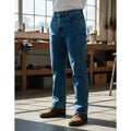 Pantalón Mezclilla Vaquero Furor Maverick 48-50 Talla Extras #mlpos_3 | Color: Stone - Azul medio #color_stone_-_azul_medio #sku_mvst48 #sku_mvst50