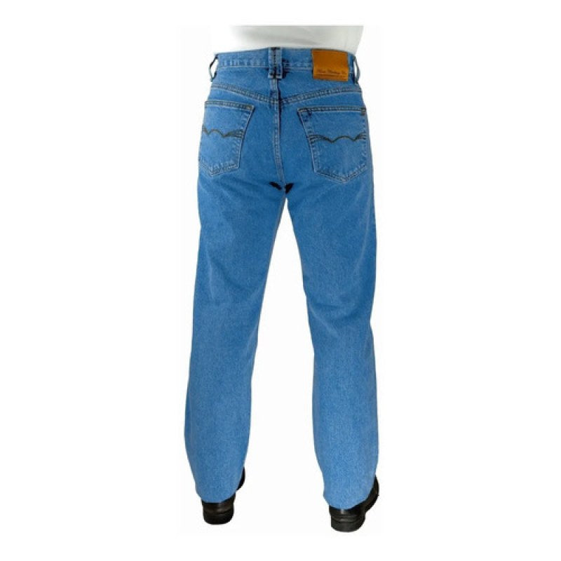 Pantalón Mezclilla Vaquero Furor Maverick 48-50 Talla Extras #mlpos_6 | Color: Bleach - Azul cielo #color_bleach_-_azul_cielo #sku_mvbl48 #sku_mvbl50