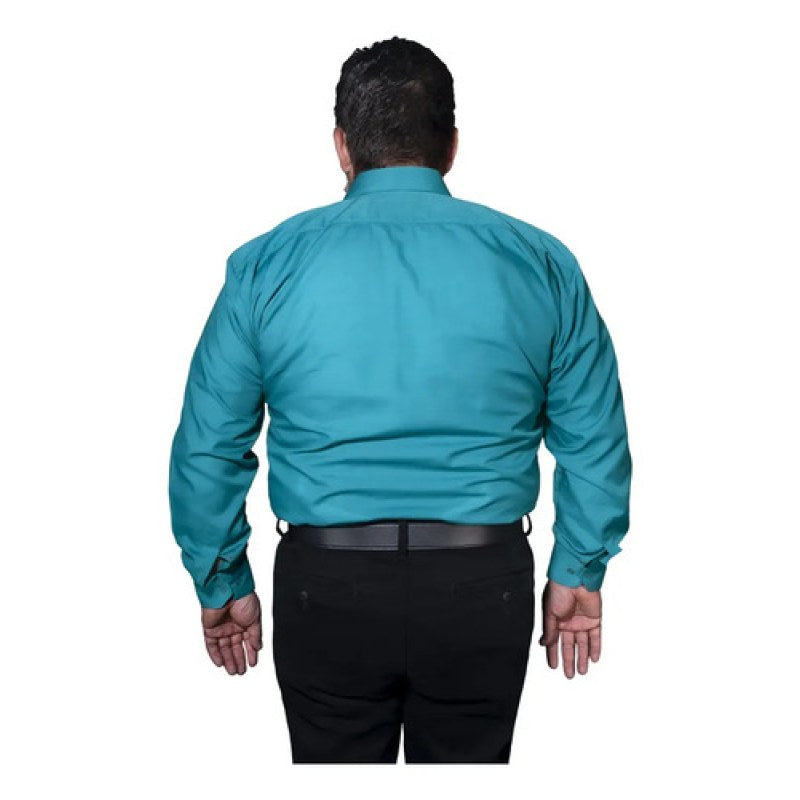 Camisa Vestir De Adulto Verde Jade Talla Extras 44 46 48 50 #mlpos_6 | Color: Jade - Rodolfo #color_jade_-_rodolfo #sku_rvjd44 #sku_rvjd46 #sku_rvjd48 #sku_rvjd50