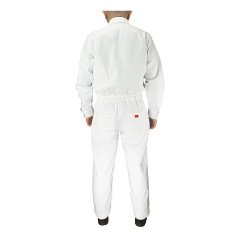 Overol Gabardina Tipo Pintor O Sanitario Blanco 100% Algodón #mlpos_2 | Color: Blanco #color_blanco #sku_ovbl34 #sku_ovbl36 #sku_ovbl38 #sku_ovbl40 #sku_ovbl42 #sku_ovbl44