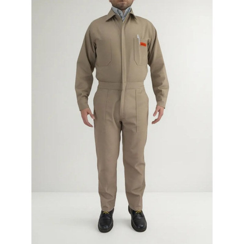 Overol Industrial Gabardina Khaki Tipo Pemex 100% Algodón #mlpos_1 | Color: Khaki #color_khaki #sku_ovkh34 #sku_ovkh36 #sku_ovkh38 #sku_ovkh40 #sku_ovkh42 #sku_ovkh44