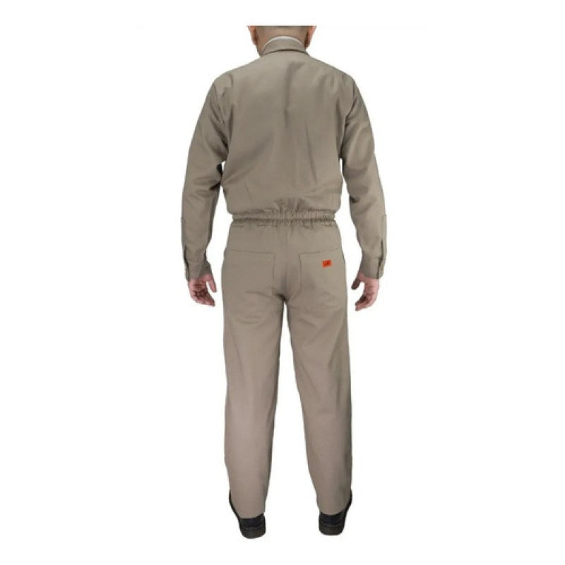 Overol Industrial Gabardina Khaki Tipo Pemex 100% Algodón #mlpos_2 | Color: Khaki #color_khaki #sku_ovkh34 #sku_ovkh36 #sku_ovkh38 #sku_ovkh40 #sku_ovkh42 #sku_ovkh44