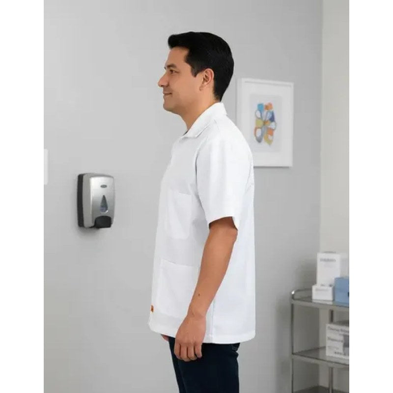 Filipina De Cierre Blanca Uso Clínico Enfermería 30-42 #mlpos_3 | Color: Blanca #color_blanca #sku_flbl30 #sku_flbl32 #sku_flbl34 #sku_flbl36 #sku_flbl38 #sku_flbl40 #sku_flbl42