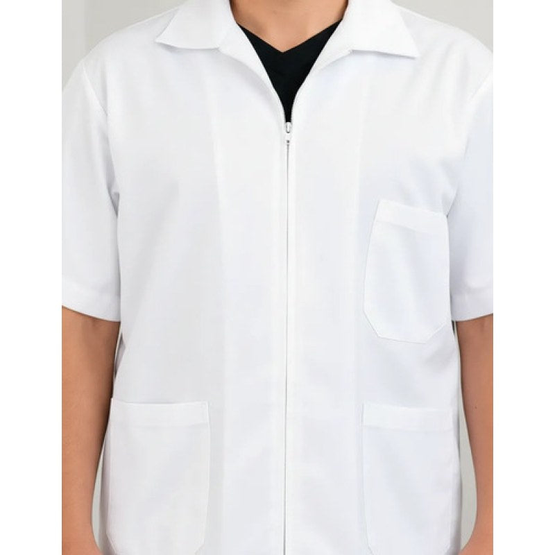 Filipina De Cierre Blanca Uso Clínico Enfermería 30-42 #mlpos_4 | Color: Blanca #color_blanca #sku_flbl30 #sku_flbl32 #sku_flbl34 #sku_flbl36 #sku_flbl38 #sku_flbl40 #sku_flbl42