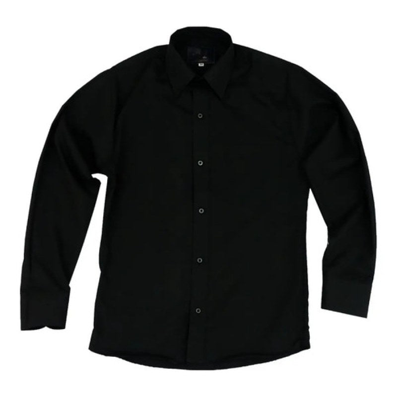 Camisa Vestir Para Adulto Negra Tallas Extras 52, 54 Y 56 #mlpos_4 | Color: Negra - Rodolfo #color_negra_-_rodolfo #sku_rvng52 #sku_rvng54 #sku_rvng56