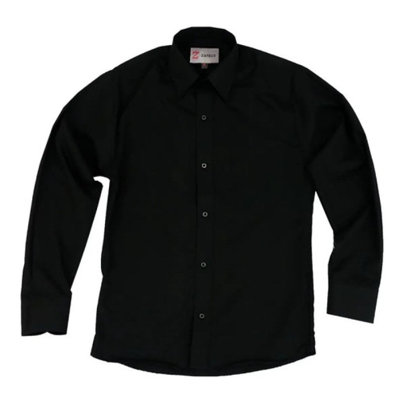 Camisa Vestir Para Adulto Negra Tallas Extras 52, 54 Y 56 #mlpos_8 | Color: Negra - Zanely #color_negra_-_zanely #sku_znng52 #sku_znng54 #sku_znng56