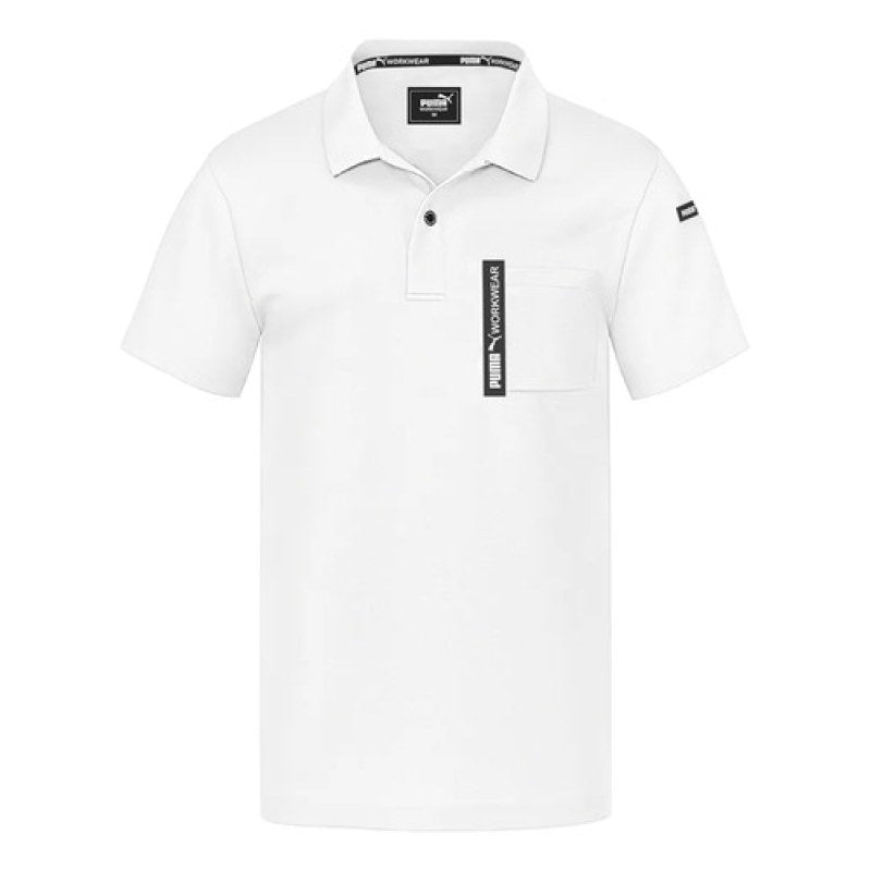 Playera Puma Workwear Tipo Polo Trabajo Durable Resistente #mlpos_10 #mlitem_MLM6174174098 | Color: Blanca | Talla: M #color_blanca #sku_pu-30-1470-bl-m