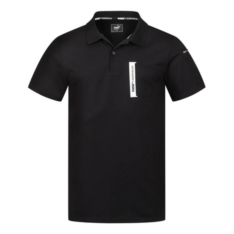 Playera Puma Workwear Tipo Polo Trabajo Durable Resistente #mlpos_18 #mlitem_MLM6174174100 | Color: Negra | Talla: M #color_negra #sku_pu-30-1450-ne-m