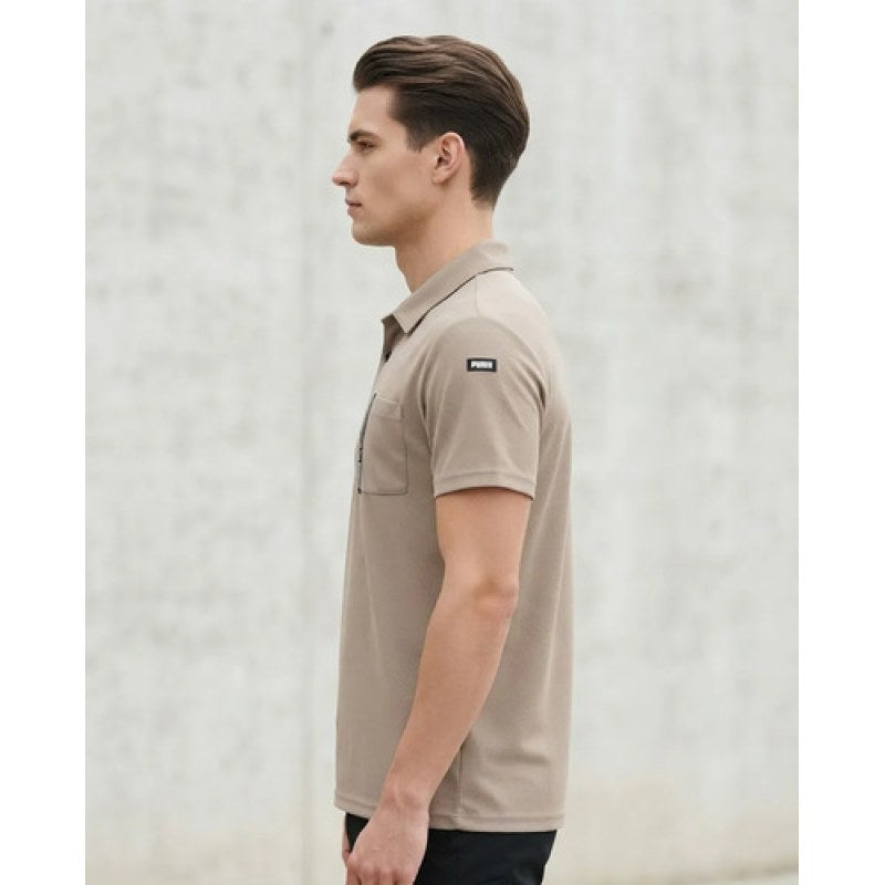 Playera Puma Workwear Tipo Polo Trabajo Durable Resistente #mlpos_2 #mlitem_MLM6174174096 | Color: Arena | Talla: M #color_arena #sku_pu-30-1480-ar-m