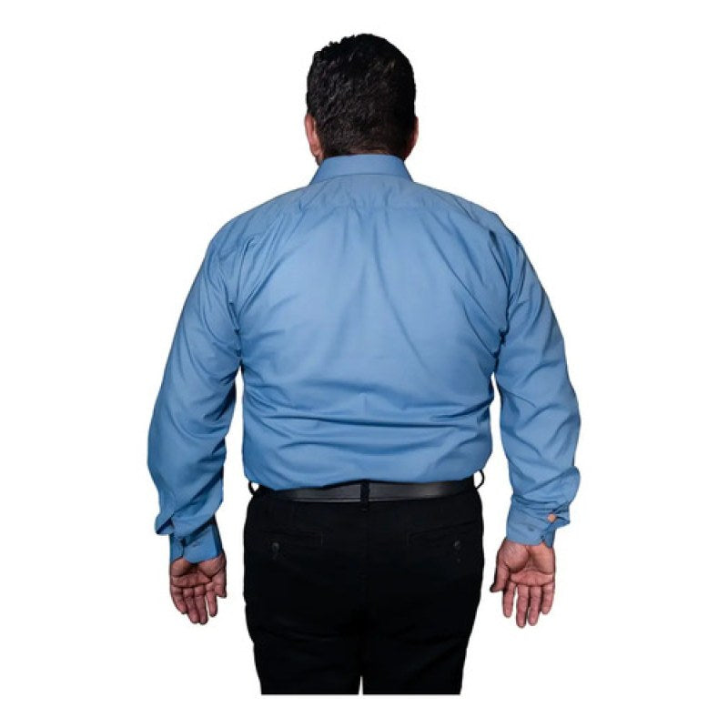 Camisa Vestir Adulto Azul Francia Tallas Extras 52, 54 Y 56 #mlpos_7 | Color: Azul Francia - Zanely #color_azul_francia_-_zanely #sku_znfr52 #sku_znfr54 #sku_znfr56