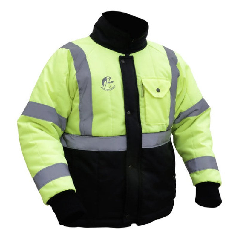 Chamarra Jyrsa Eco-40 Térmica Reflejantes Menos -50 Grados #mlpos_2 #mlitem_MLM6196698920 | Color: Amarillo | Talla: L - Grande #color_amarillo #sku_eco-40amngdcrt #sku_eco-40amnmdcrt #sku_eco-40amnxgcrt