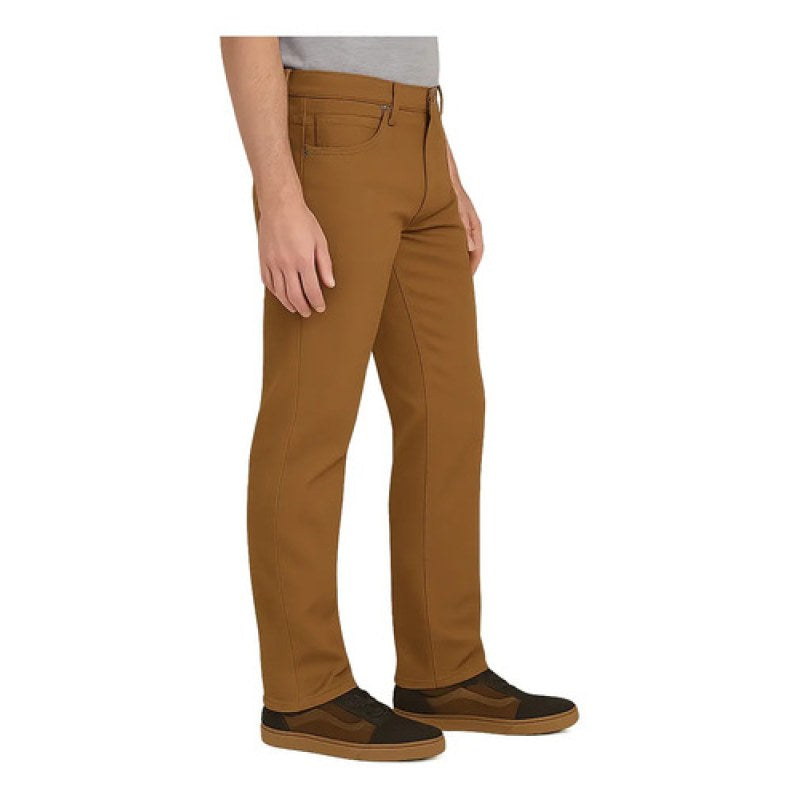 Dickies Xd824 Pantalón Gabardina Flex Corte Slim #mlpos_4 | Color: Brown Duck #color_brown_duck #sku_xd824rbd3232