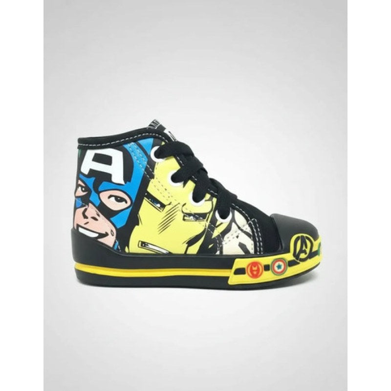 Tenis Avengers Vengadores Capitan America Iron Man Hulk Thor #mlpos_2 | Color: Yamir - Negro #color_yamir_-_negro #sku_yamir-13