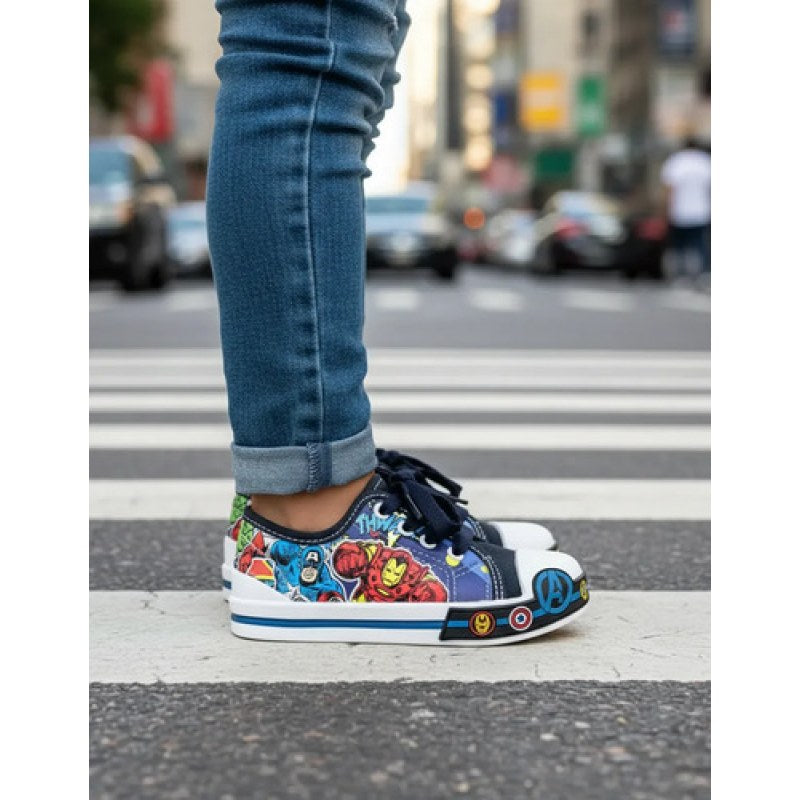 Tenis Avengers Vengadores Capitan America Iron Man Hulk Thor #mlpos_7 | Color: York - Azul marino #color_york_-_azul_marino #sku_york-12