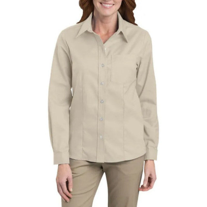 Dickies Fl254 Blusa Manga Larga Tipo Oxford Casual U Oficina Tk - Khaki L - Grande #mlpos_1 #sku_fl254tkl