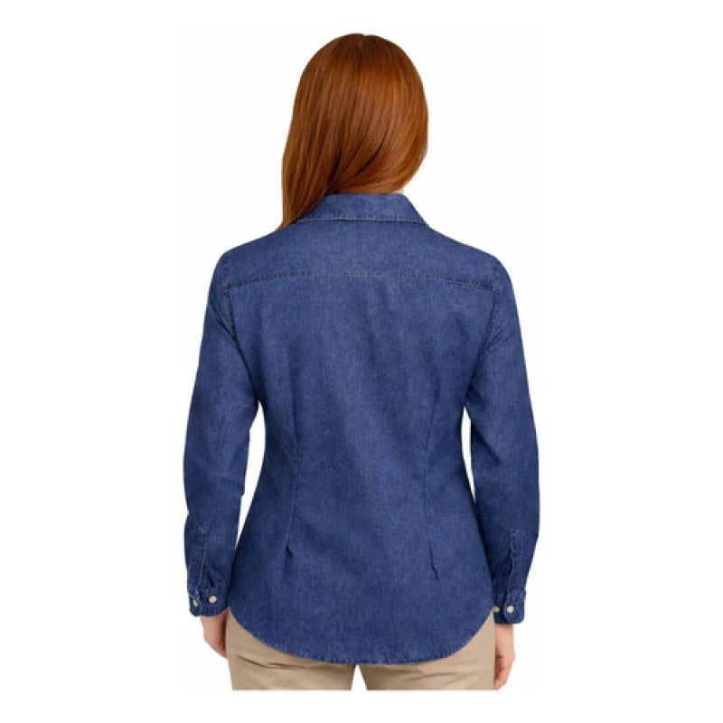 Dickies Fl300 Blusa Manga Larga Mezclilla Casual O Trabajo #mlpos_5 | Color: Índigo #color_ndigo #sku_fl30rbrgl #sku_fl30rbrgm #sku_fl300rnb2xl #sku_fl300rnbs #sku_fl300rnbxl #sku_fl300rnbxs