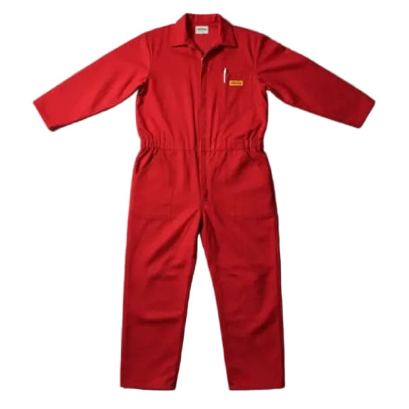 Overol Industrial Gabardina Rojo 100% Algodón Tallas Extras #mlpos_6 | Color: Rojo #color_rojo #sku_ovrj46 #sku_ovrj48 #sku_ovrj50