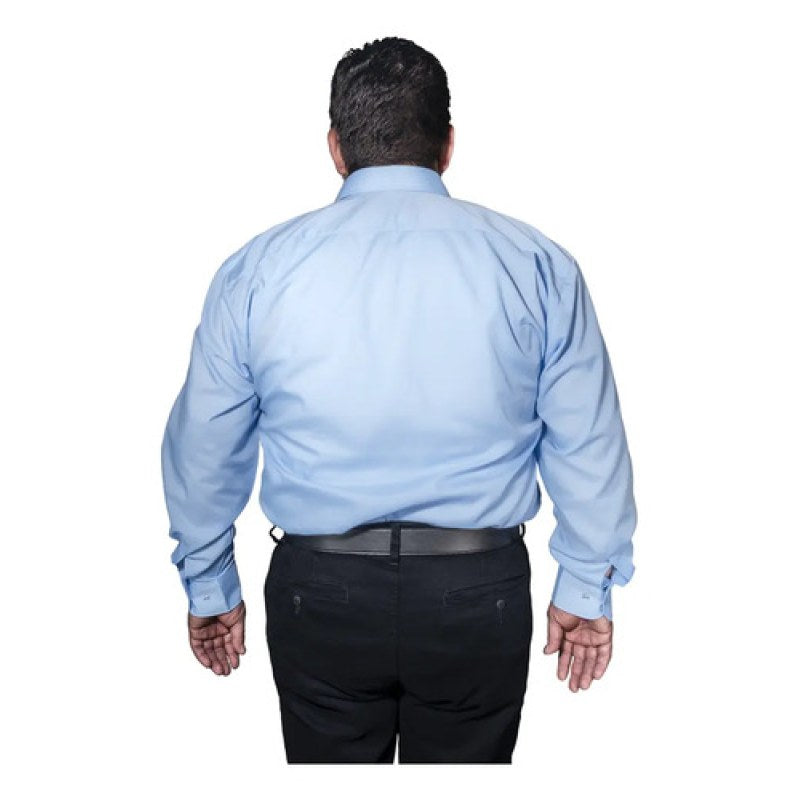 Camisa Vestir De Adulto Azul Cielo Talla Extras 52 A 56 #mlpos_4 | Color: Azul cielo - Rodolfo #color_azul_cielo_-_rodolfo #sku_rvcl52 #sku_rvcl54 #sku_rvcl56
